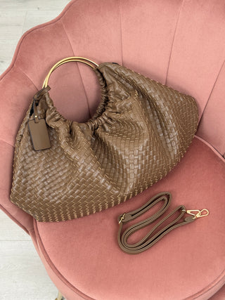 Petit sac à main taupe Cosmopolitan