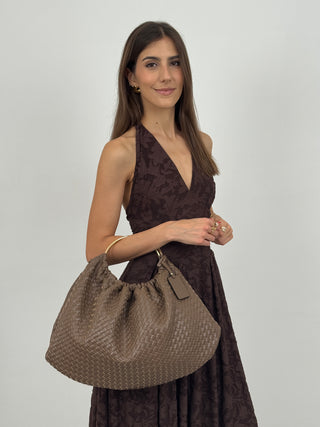Petit sac à main taupe Cosmopolitan