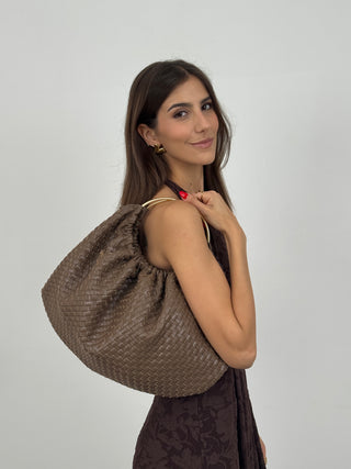 Petit sac à main taupe Cosmopolitan