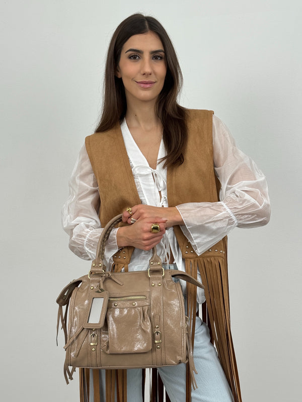 Borsa a Mano Cosmopolitan Medium Taupe