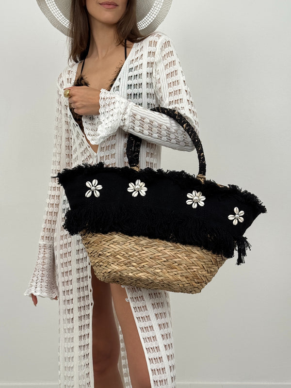 Borsa Intrecciata con Conchiglie