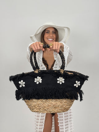 Borsa Intrecciata con Conchiglie
