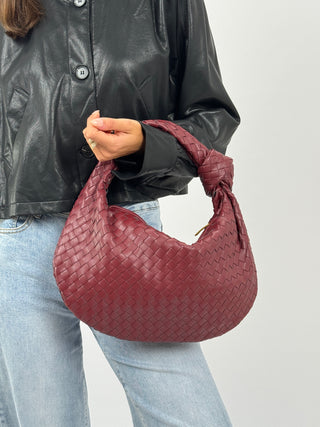 Borsa Knot Media Bordeaux
