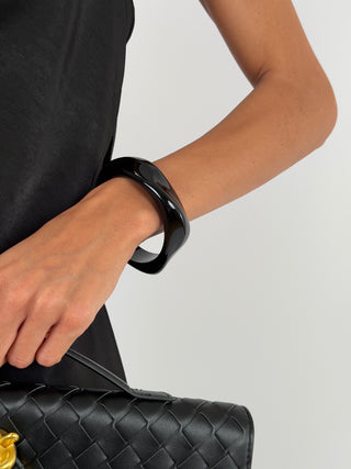 Bracciale in Resina Irregular Nero - Bracciale in resina con forma irregolare | Paloma Store