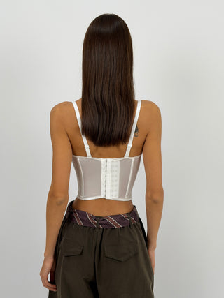 Corsetto in Pizzo Bianco