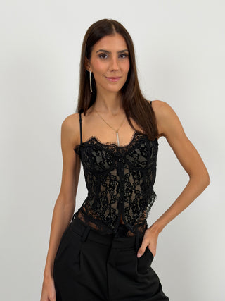 Corsetto in Pizzo Nero