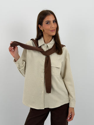 Camicia Effetto Maglione sulle Spalle