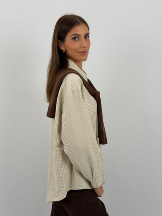 Camicia Effetto Maglione sulle Spalle