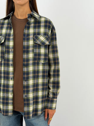 Camicia a Quadri Blu Lumina