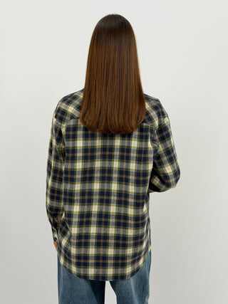 Camicia a Quadri Blu Lumina