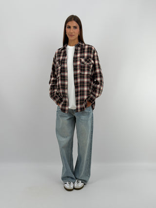 Camicia a Quadri Nera Lumina