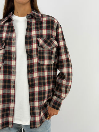 Camicia a Quadri Nera Lumina