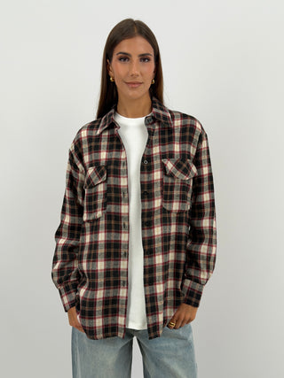 Camicia a Quadri Nera Lumina