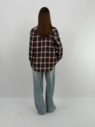 Camicia a Quadri Nera Lumina