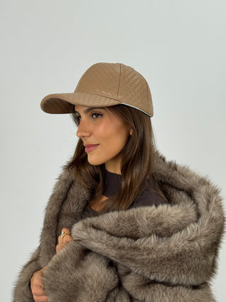 Cappello Trapuntato con Frontino Rosa Cipria