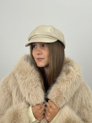 Cappello Newsboy Crema