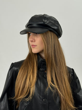 Cappello Newsboy Nero