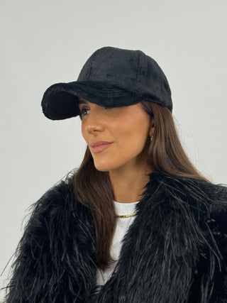Cappello Ecopelliccia Nero