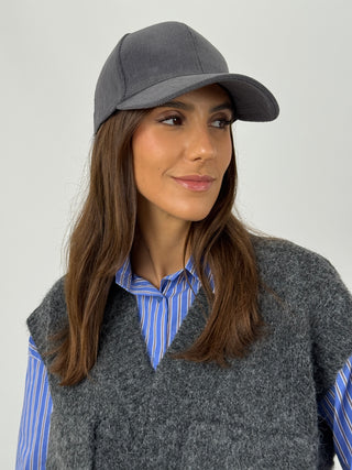 Chapeau en fausse fourrure beige