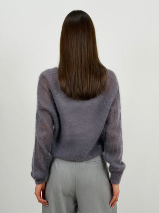 Cardigan Kid Mohair Ultrafine Antracite