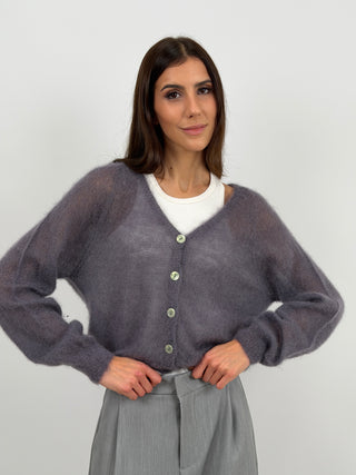 Cardigan Kid Mohair Ultrafine Antracite
