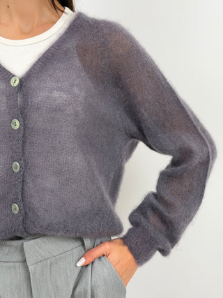 Cardigan Kid Mohair Ultrafine Antracite