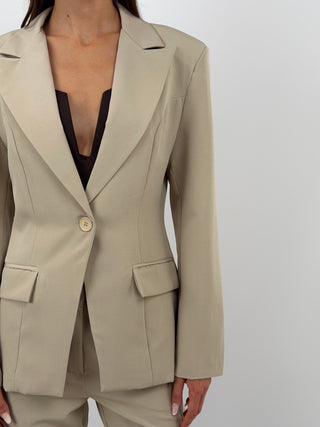 Completo Giacca Monopetto e Pantalone Beige