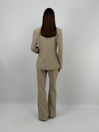 Completo Giacca Monopetto e Pantalone Beige