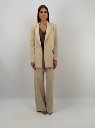 Completo Giacca Doppiopetto e Pantalone Beige