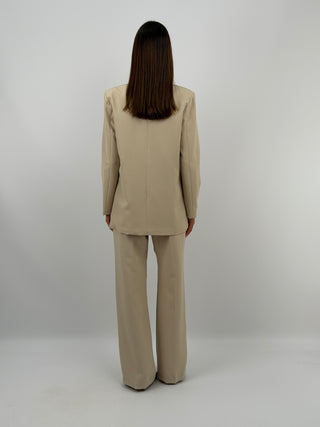 Completo Giacca Doppiopetto e Pantalone Beige