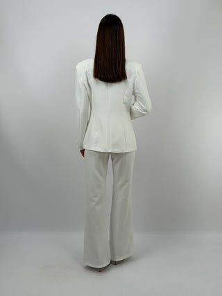 Completo Giacca Monopetto e Pantalone Bianco