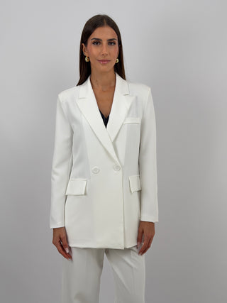 Completo Giacca Doppiopetto e Pantalone Bianco