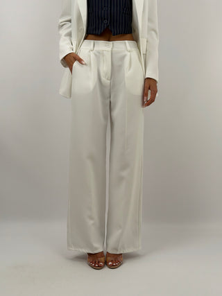 Completo Giacca Doppiopetto e Pantalone Bianco