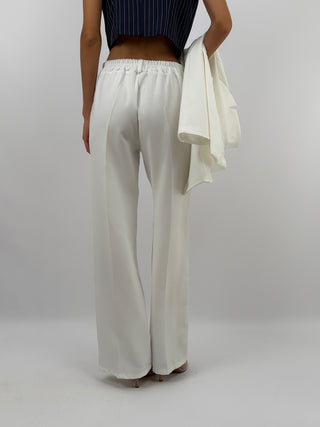 Completo Giacca Doppiopetto e Pantalone Bianco