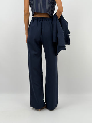 Completo Blazer con Cintura e Pantalone Blu