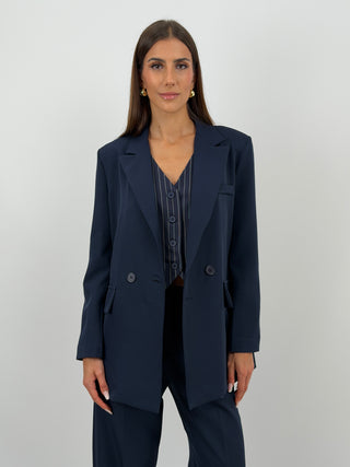 Completo Giacca Doppiopetto e Pantalone Blu