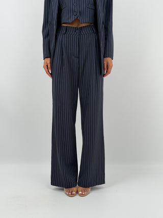 Completo Giacca e Pantalone Gessato Blu