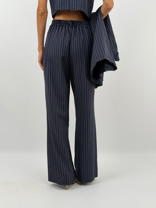 Completo Giacca e Pantalone Gessato Blu