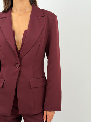 Completo Giacca Monopetto e Pantalone Bordeaux