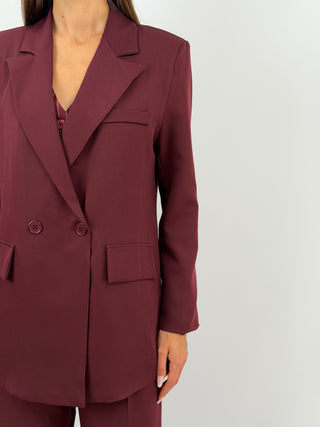 Completo Giacca Doppiopetto e Pantalone Bordeaux