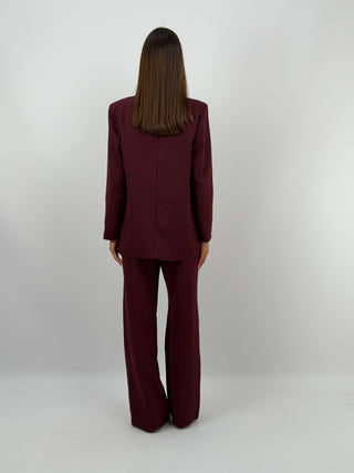 Completo Giacca Doppiopetto e Pantalone Bordeaux