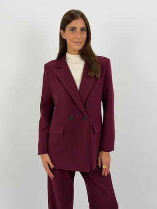 Tailleur Giacca e Pantalone Emily Bordeaux