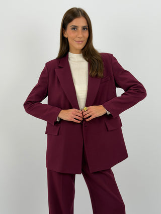 Tailleur Giacca e Pantalone Emily Bordeaux
