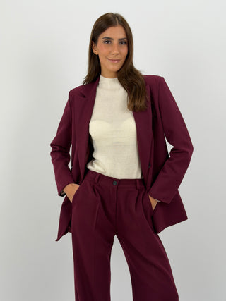 Tailleur Giacca e Pantalone Emily Bordeaux