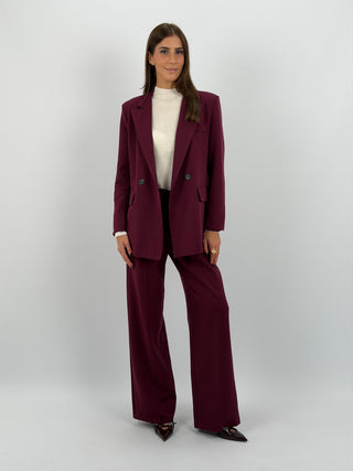 Tailleur Giacca e Pantalone Emily Bordeaux