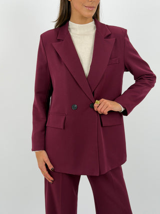 Tailleur Giacca e Pantalone Emily Bordeaux