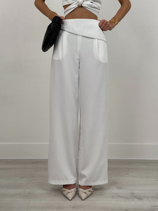 Coordinato Gilet e Pantalone Bijoux Bianco