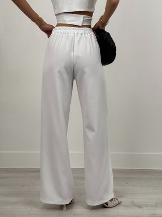 Coordinato Gilet e Pantalone Bijoux Bianco