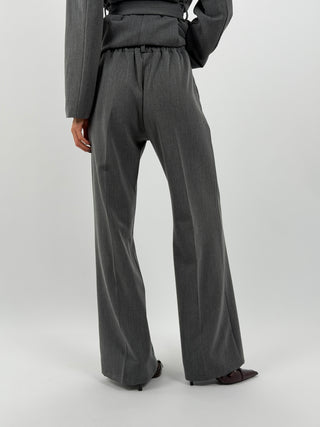 Tailleur Giacca e Pantalone Emily con Cintura Grigio