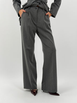 Tailleur Giacca e Pantalone Emily con Cintura Grigio
